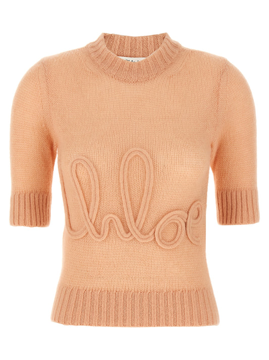 Logo embroidery sweater Sweater, cardigans