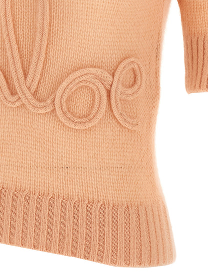 Logo embroidery sweater Sweater, cardigans