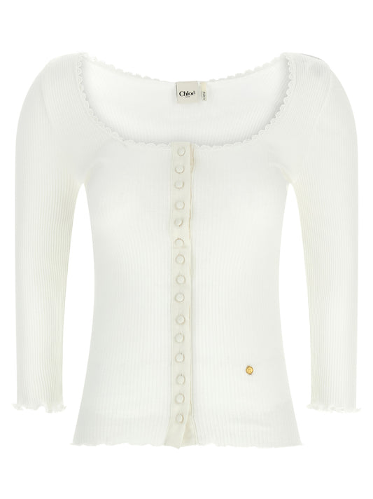 Mini ruffled cardigan Sweater, cardigans