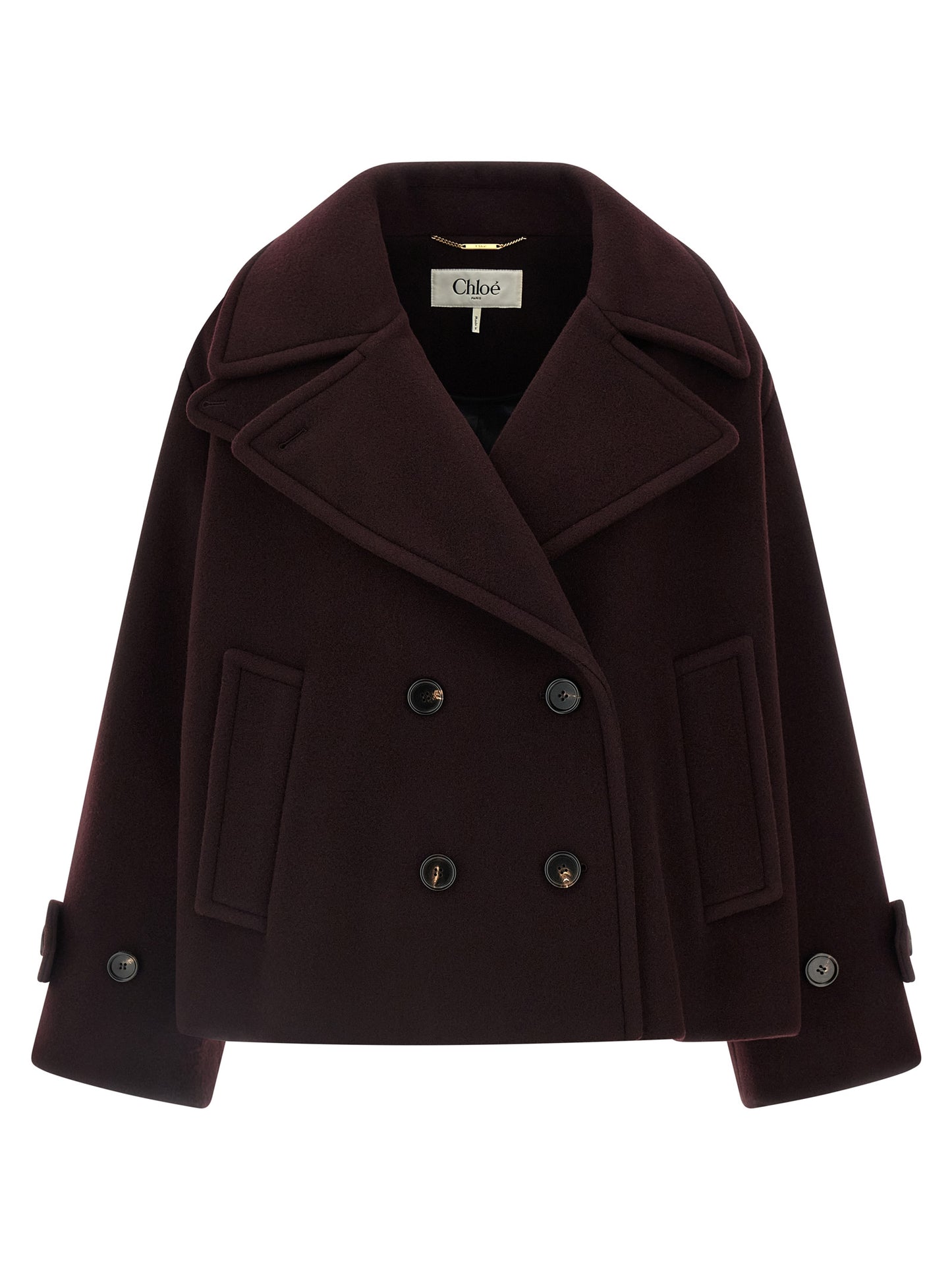 Double-breasted short coat Coats, trench coats