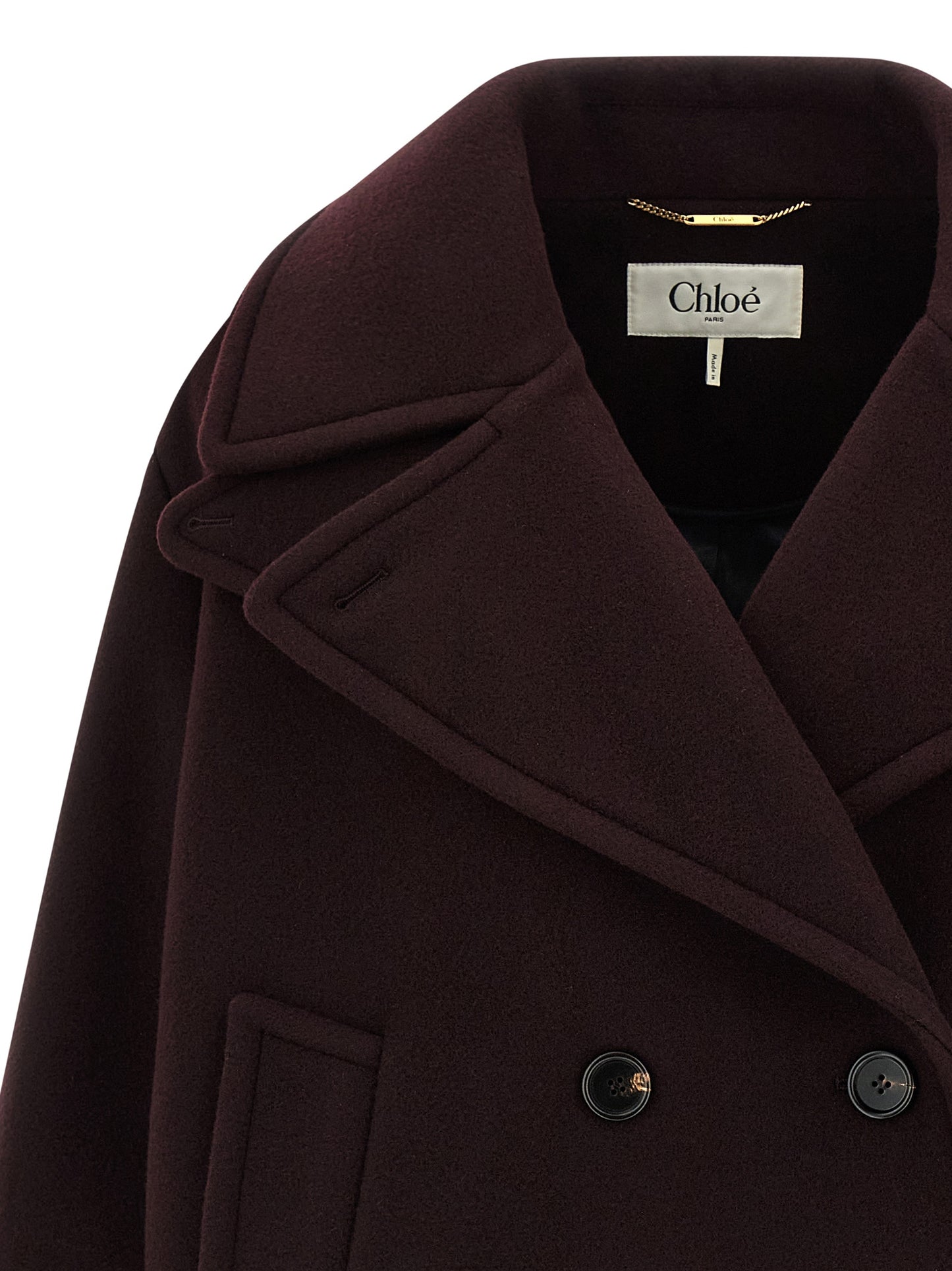 Double-breasted short coat Coats, trench coats