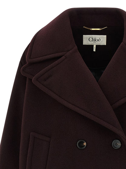 Double-breasted short coat Coats, trench coats