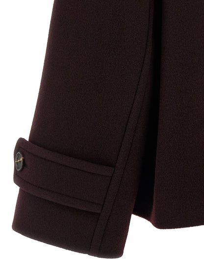Double-breasted short coat Coats, trench coats