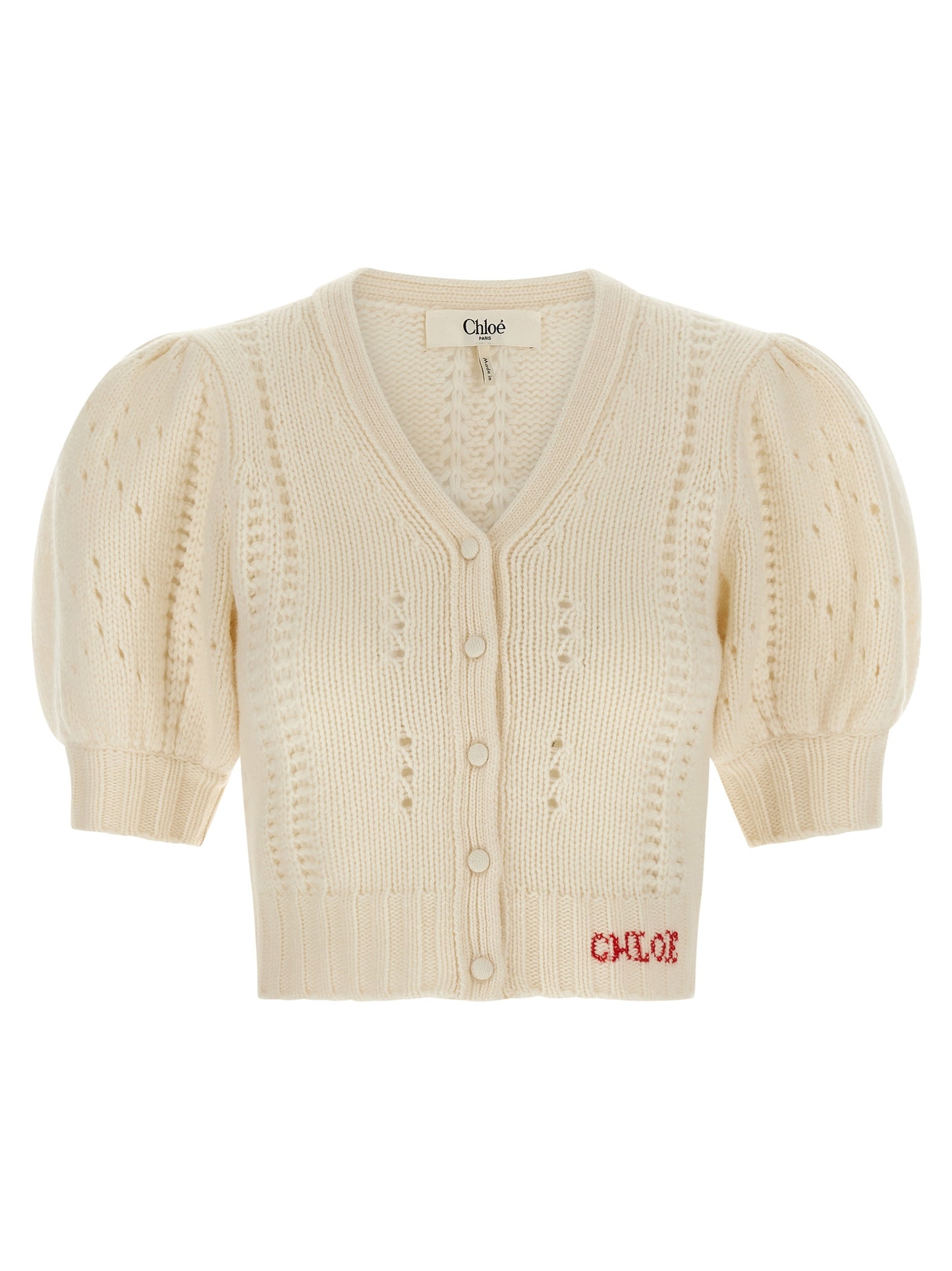 Jacquard logo cardigan Sweater, cardigans