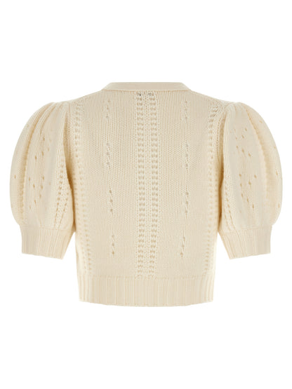 Jacquard logo cardigan Sweater, cardigans