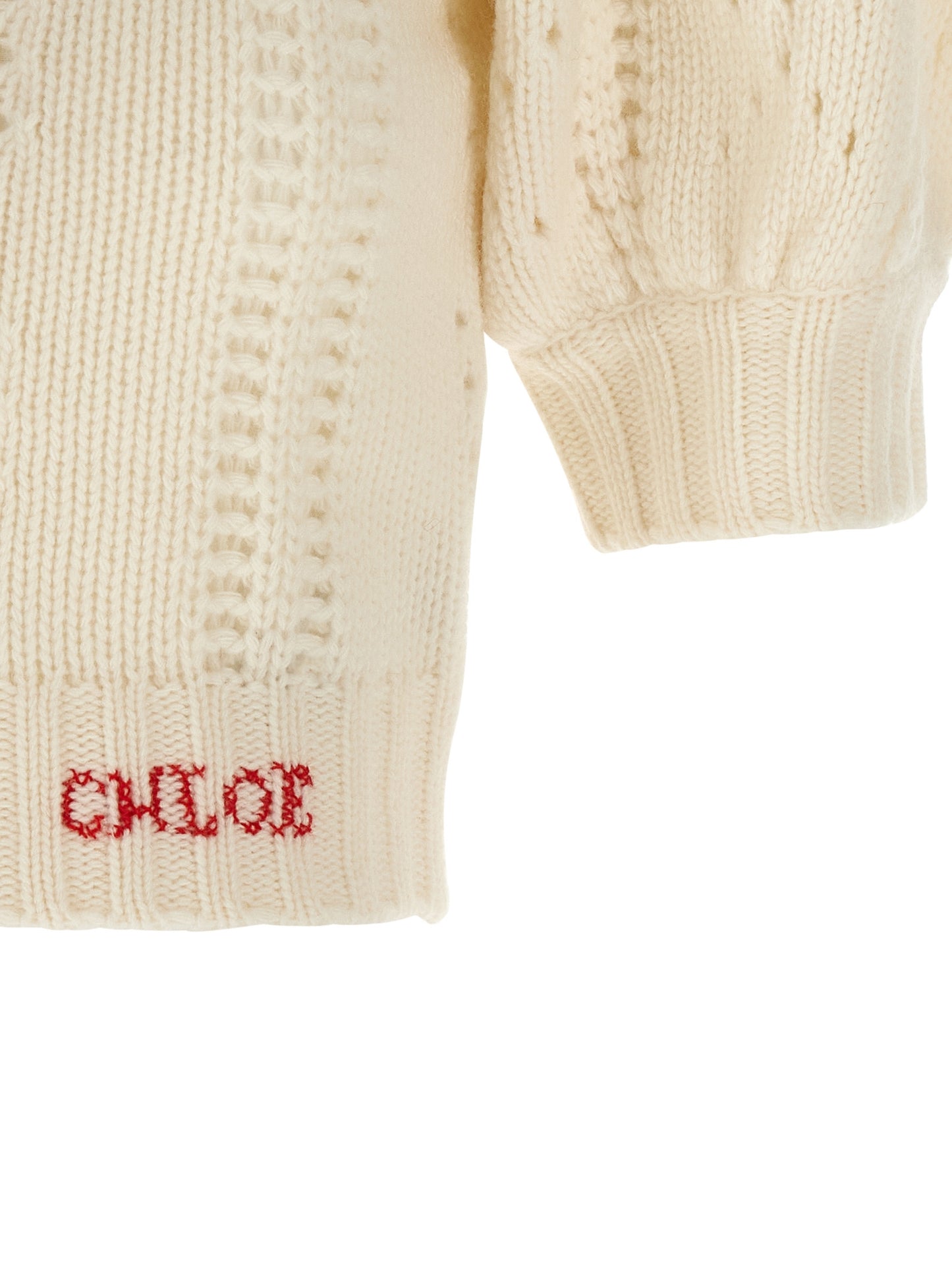Jacquard logo cardigan Sweater, cardigans