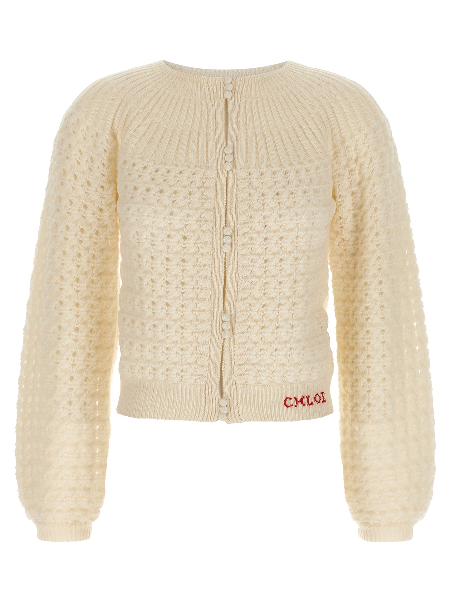 Jacquard logo cardigan Sweater, cardigans