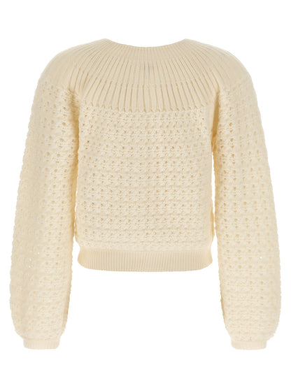 Jacquard logo cardigan Sweater, cardigans