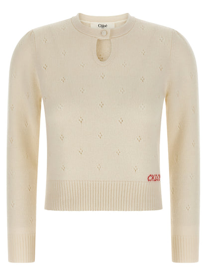 Jacquard logo sweater Sweater, cardigans