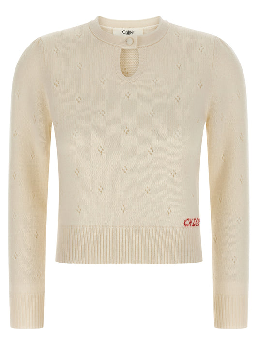 Jacquard logo sweater Sweater, cardigans