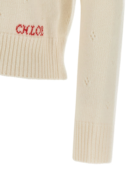 Jacquard logo sweater Sweater, cardigans