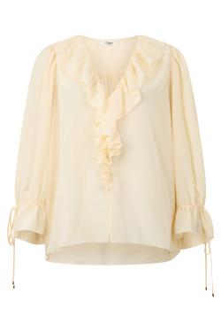 Chloé Silk Blouse with V-neck