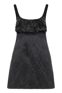 Chloé Mini dress without sleeves in washed technical satin