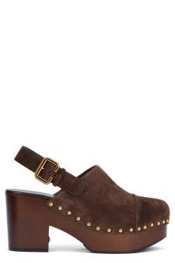 Chloé Clogs with studs and platform