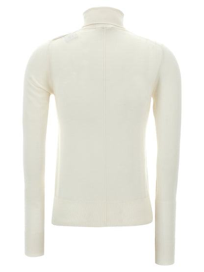Logo embroidery turtleneck sweater Sweater, cardigans