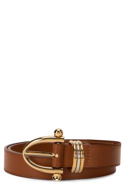 Chloé Calf leather bracelet in leather and brass