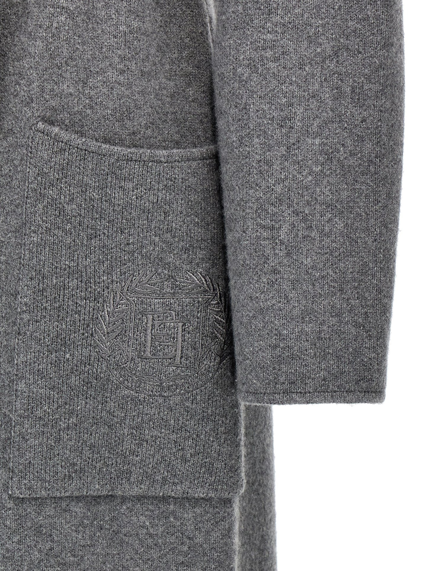 Double-breasted knit coat Coats, trench coats