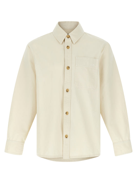 Logo embroidery shirt Shirt, blouse