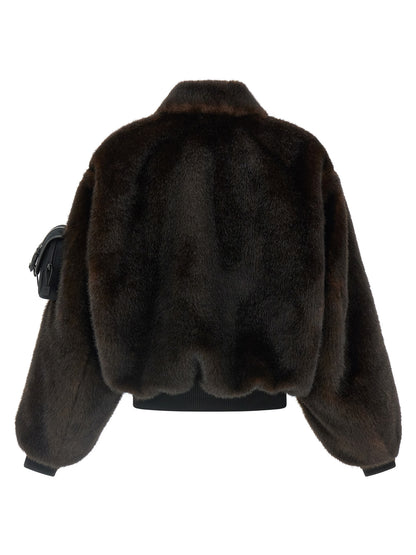 Faux fur bomber jacket Fur