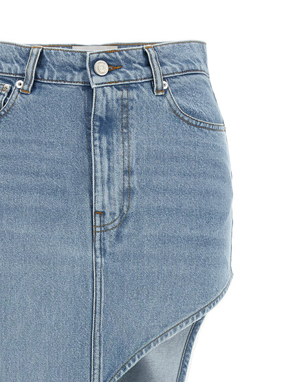 'One-Leg Denim' skirt Skirts