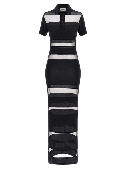 'Striped Sheer Polo' dress Dresses