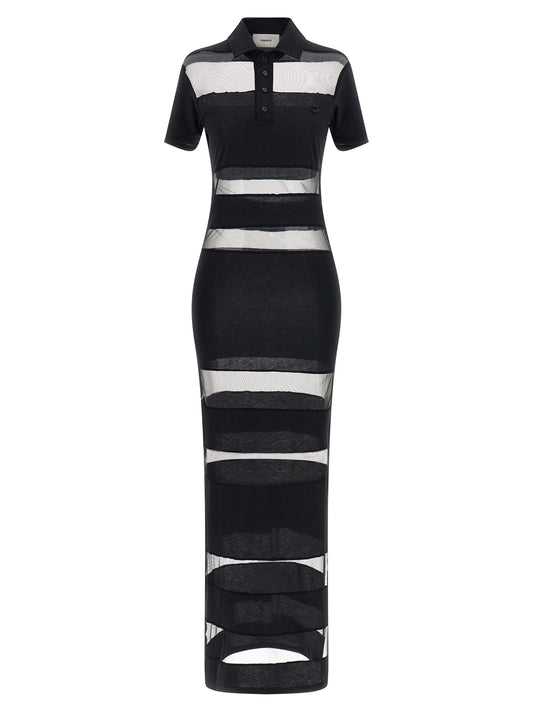 'Striped Sheer Polo' dress Dresses