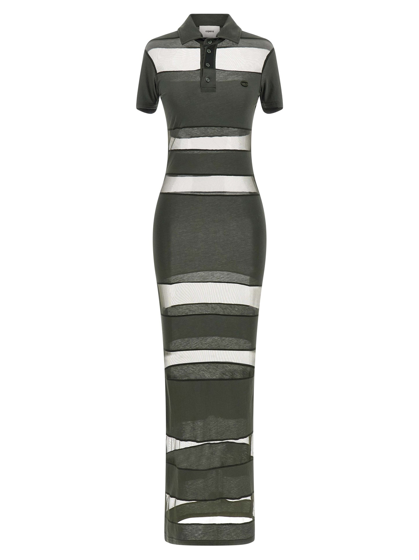 'Striped Sheer Polo' dress Dresses