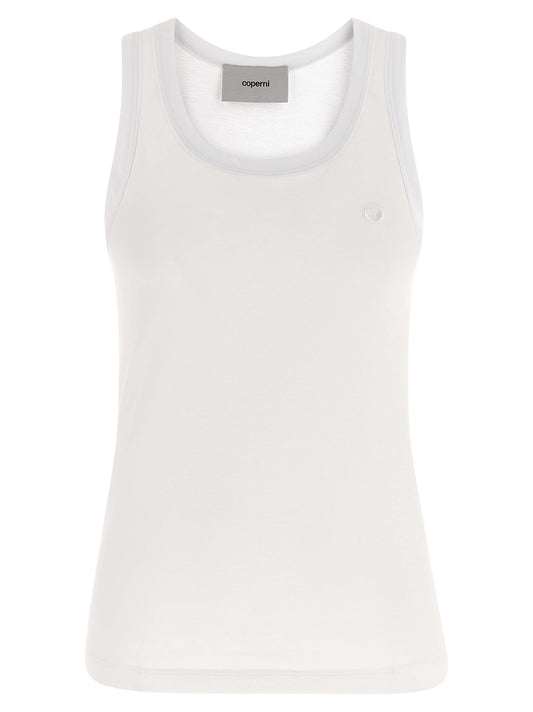 Logo embroidery tank top Tops