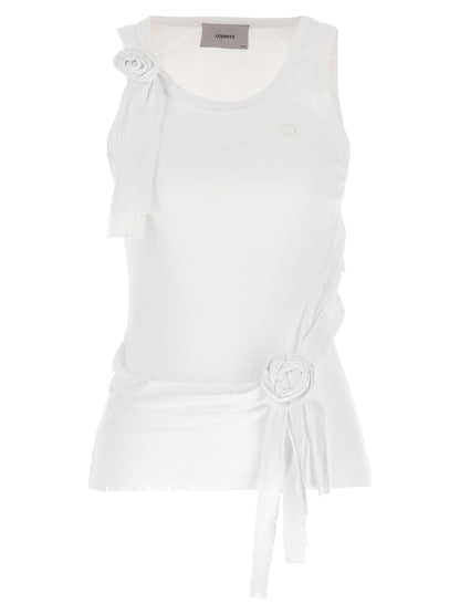 'Distressed Rose Rib' tank top Tops