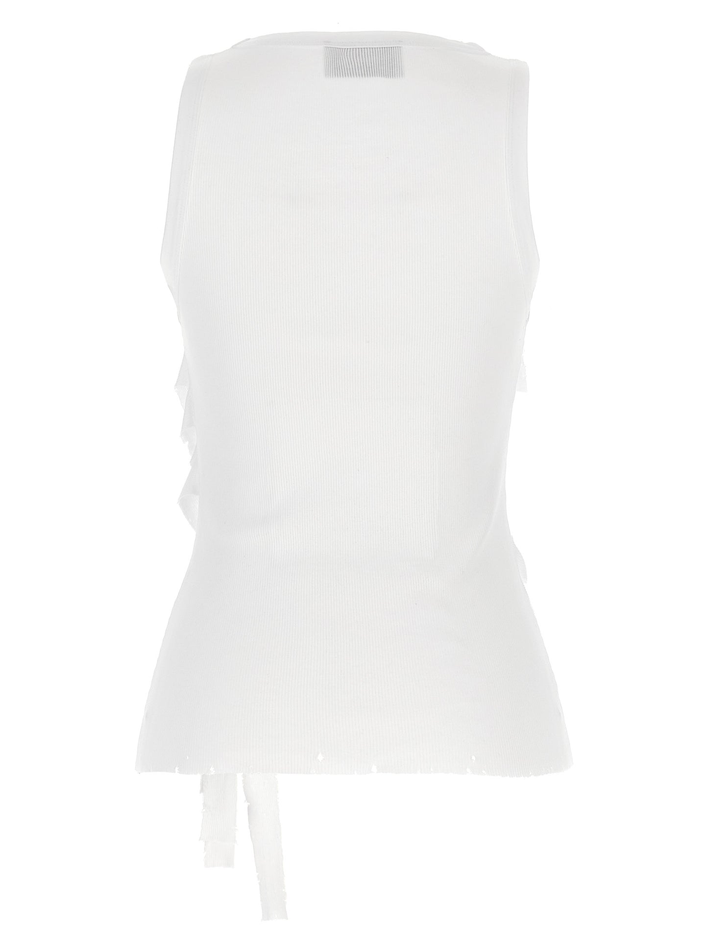 'Distressed Rose Rib' tank top Tops