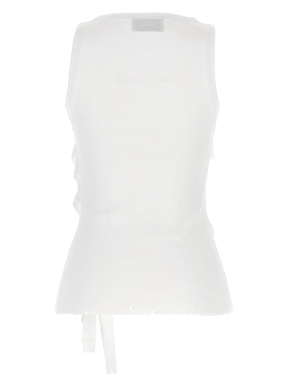 'Distressed Rose Rib' tank top Tops