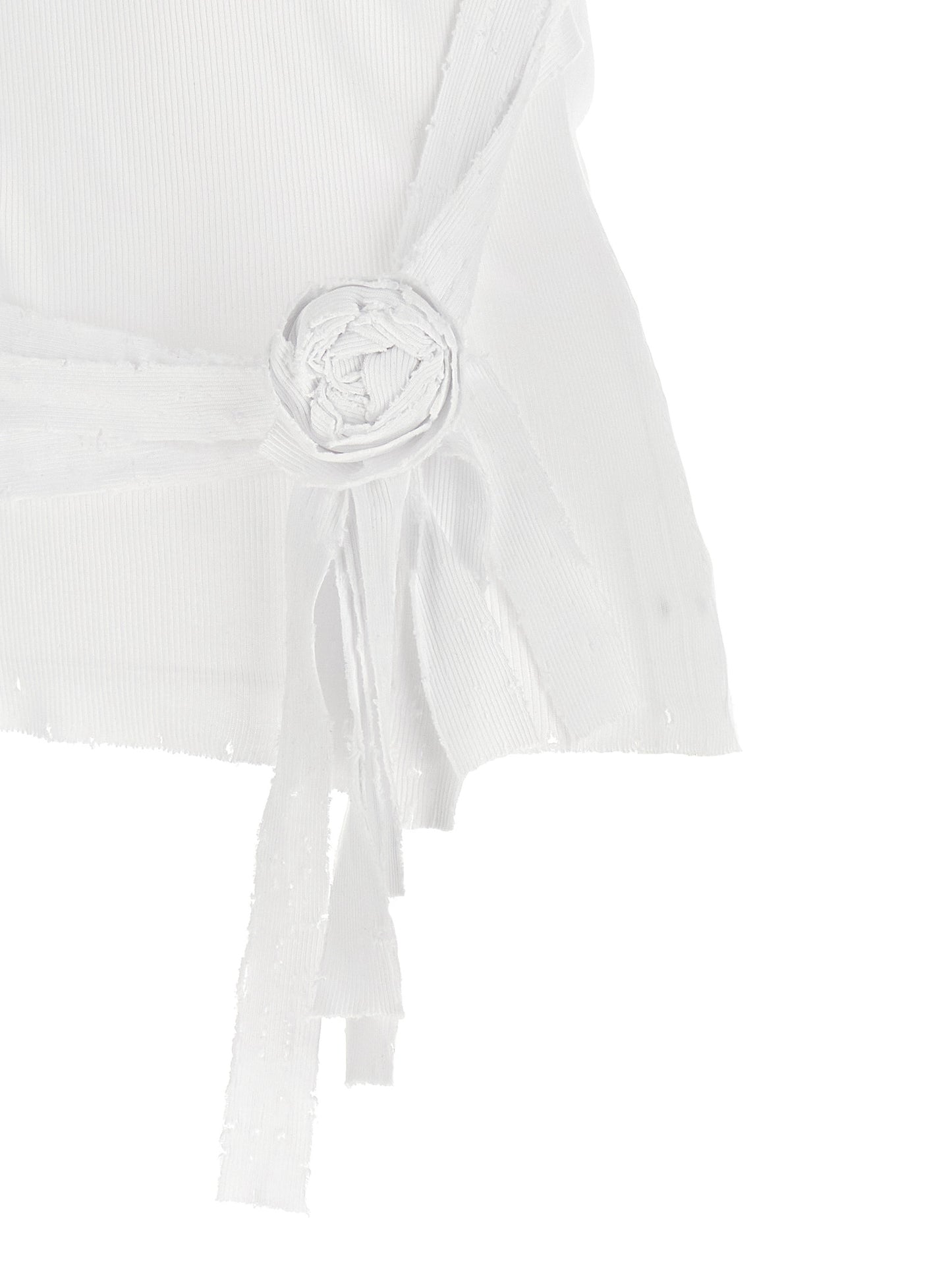 'Distressed Rose Rib' tank top Tops