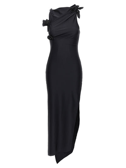 'Asymmetric flower' long dress Dresses