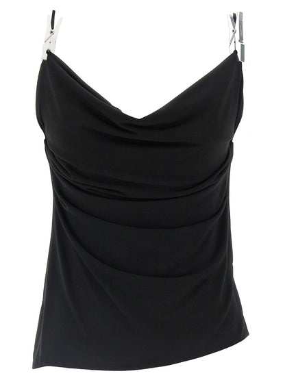 'Draped Washing Clip Gala' top Tops