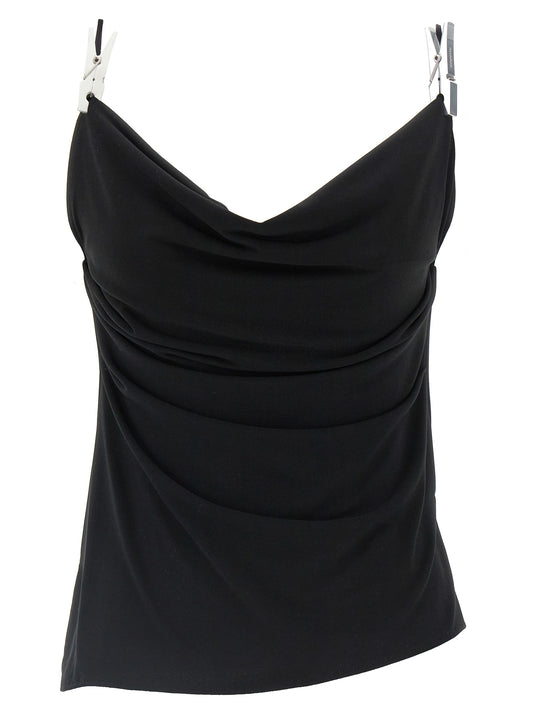 'Draped Washing Clip Gala' top Tops