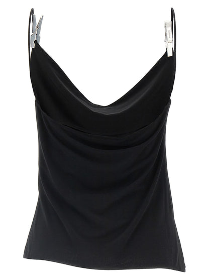 'Draped Washing Clip Gala' top Tops