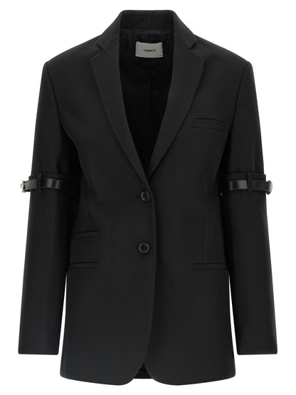 'Logo Belted' blazer Blazer, suits