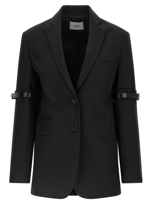 'Logo Belted' blazer Blazer, suits