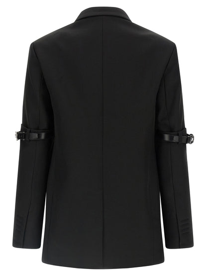 'Logo Belted' blazer Blazer, suits