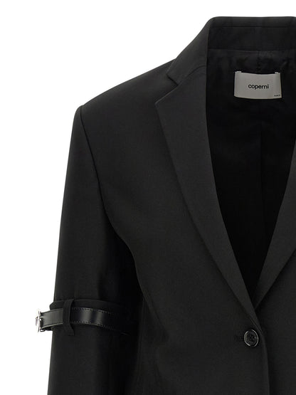 'Logo Belted' blazer Blazer, suits