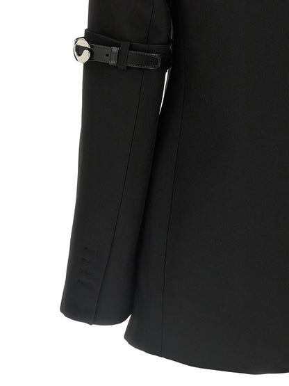 'Logo Belted' blazer Blazer, suits