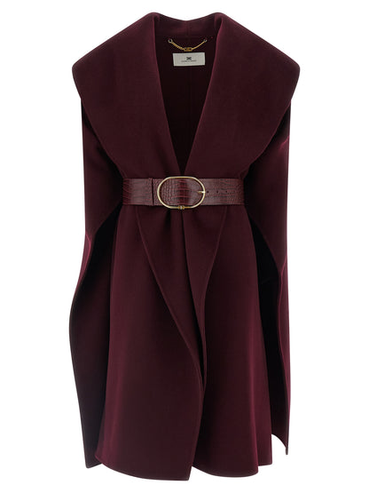 Double wool cape Capes