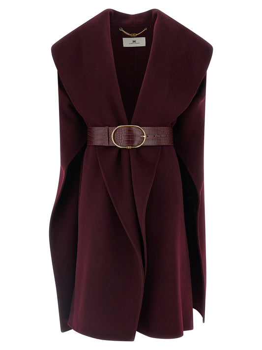Double wool cape Capes