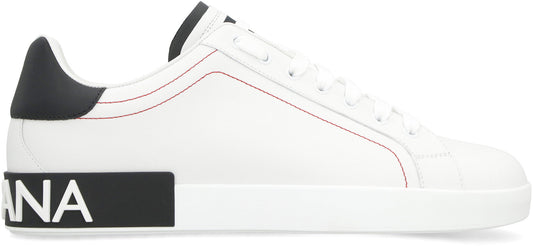 Dolce & Gabbana Portofino leather low-top sneakers
