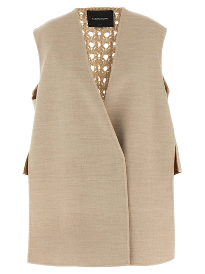 Tricot wool vest Gilet