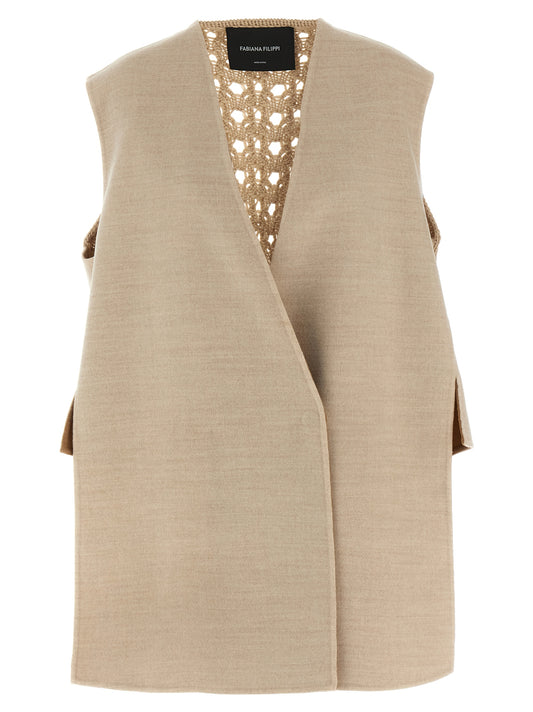 Tricot wool vest Gilet