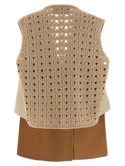 Tricot wool vest Gilet