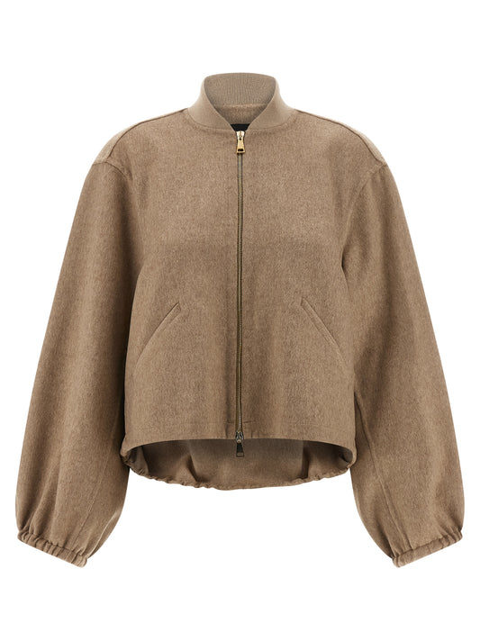 Cashmere bomber jacket Down jacket, Parka, Casual jackets