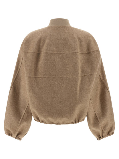 Cashmere bomber jacket Down jacket, Parka, Casual jackets