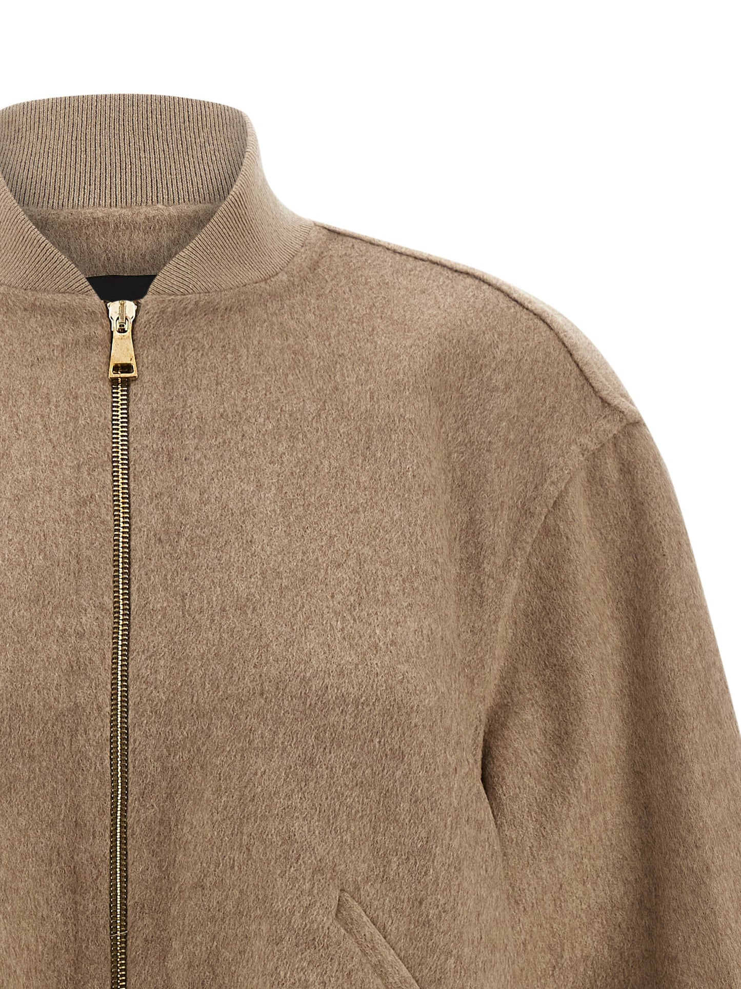 Cashmere bomber jacket Down jacket, Parka, Casual jackets